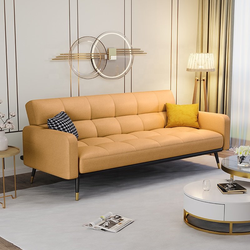 Modern Living Room Apartment sofa Convertible Sleeper Office Sofa Multi-functional folding sofabed fabric sofa