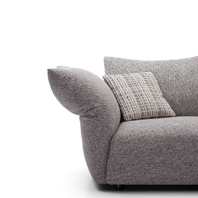 New Design Modern Luxury Home Furniture Set Sectional Stainless Leg Couch Hotel Apartment Upholstered Fabric Sofa