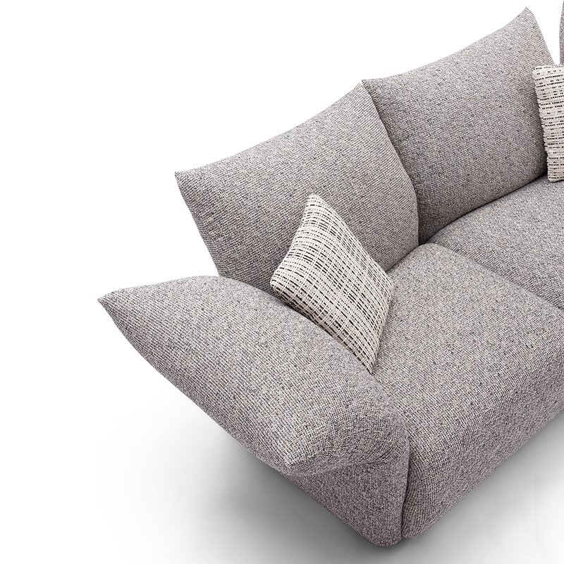 New Design Modern Luxury Home Furniture Set Sectional Stainless Leg Couch Hotel Apartment Upholstered Fabric Sofa