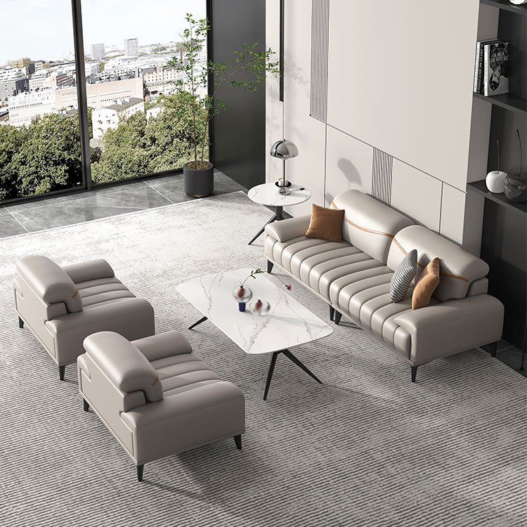 Liyu New Style Couch Modular Design Contemporary Office Business Reception Hall Negotiation Sofa Set Furniture