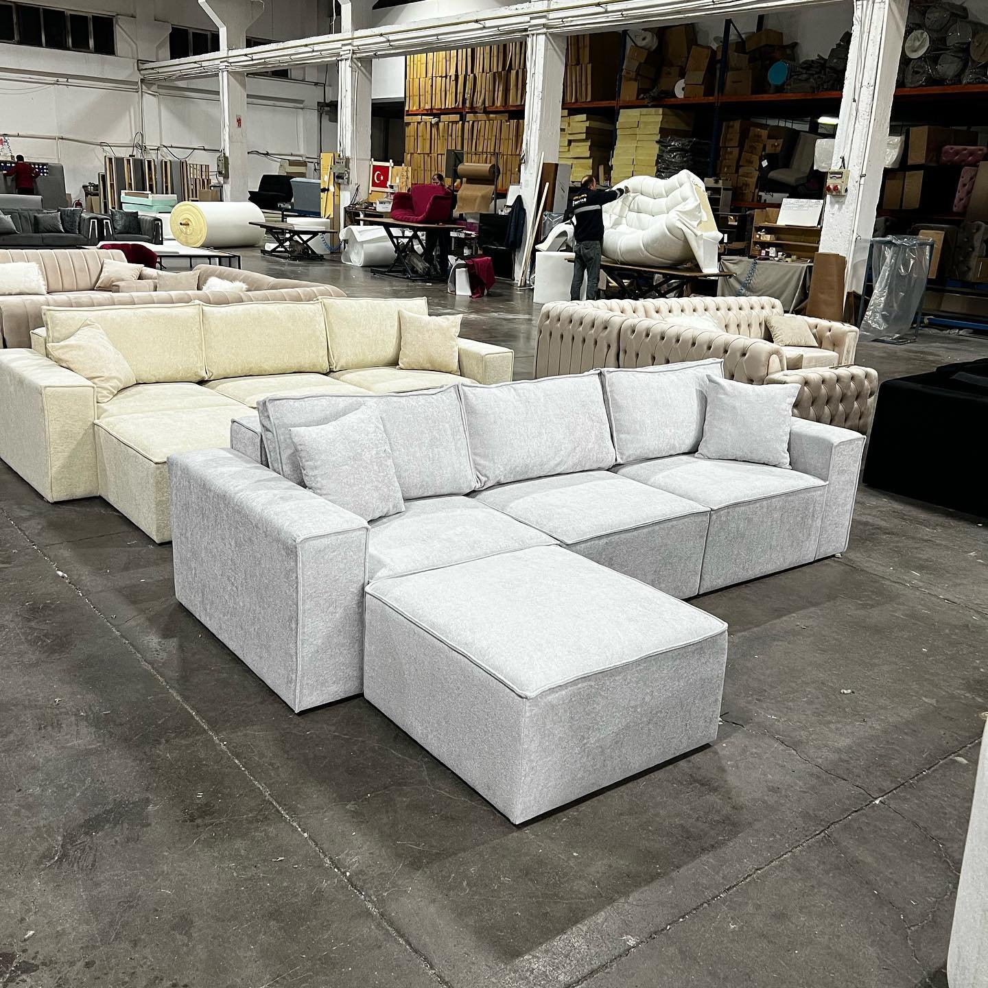 Living Room Pull Out Sleeper Bed Fabric Corner Sectional Sofa modern style sofa for living room Creative designer Nordic single