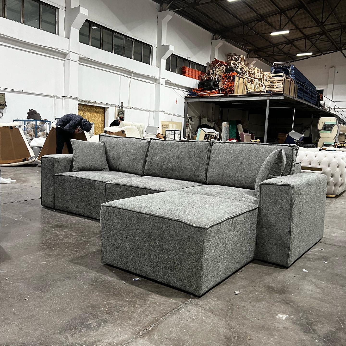 Living Room Pull Out Sleeper Bed Fabric Corner Sectional Sofa modern style sofa for living room Creative designer Nordic single