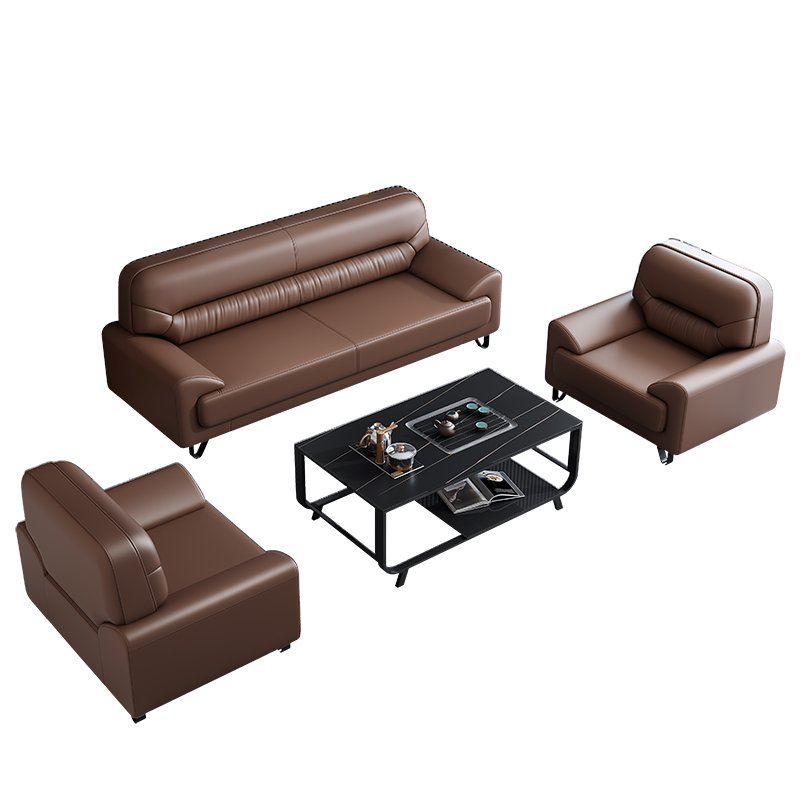 Chuangyue Office office sofa simple modern business reception sofa coffee table set three-person manager room guest sofa