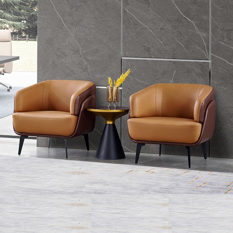 Nordic three seat sofa set furniture leather sofa for office