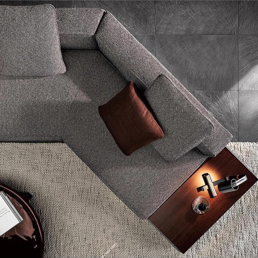New Italian Fabric Living Room Villa High-Grade Cotton And Linen Horizon Special-Shaped Combination Villa Sofa