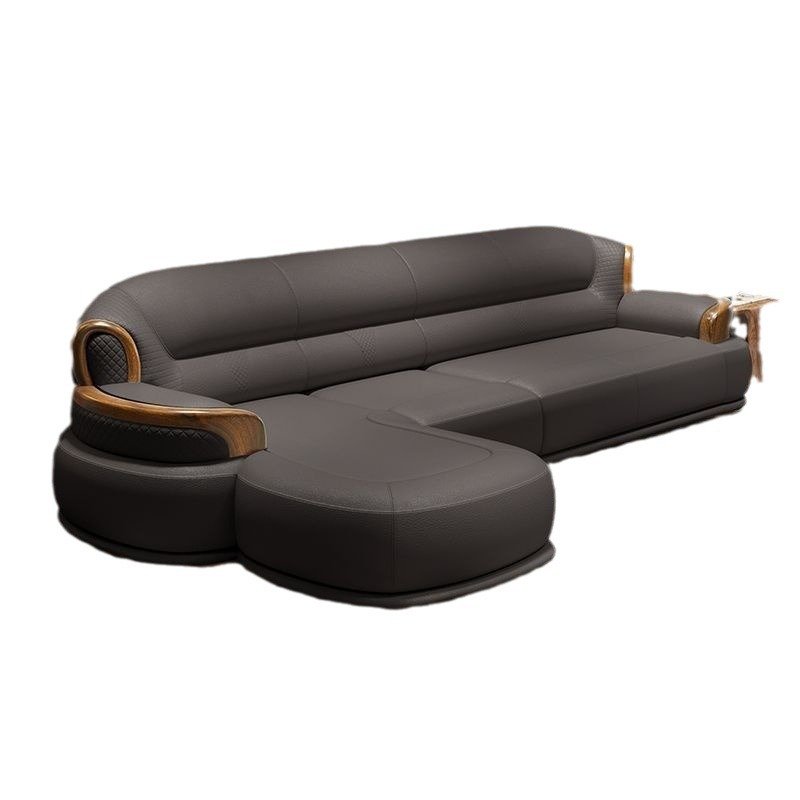 Light luxury sofa Uginwood leather sofa luxury high-grade new modern senior living room new Chinese European American