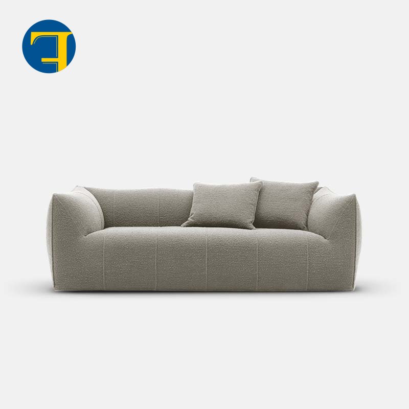 FINNNAVIANART Modern fashion designer hotel office sofa color customizable living room fabric tufted velvet three seat sofa