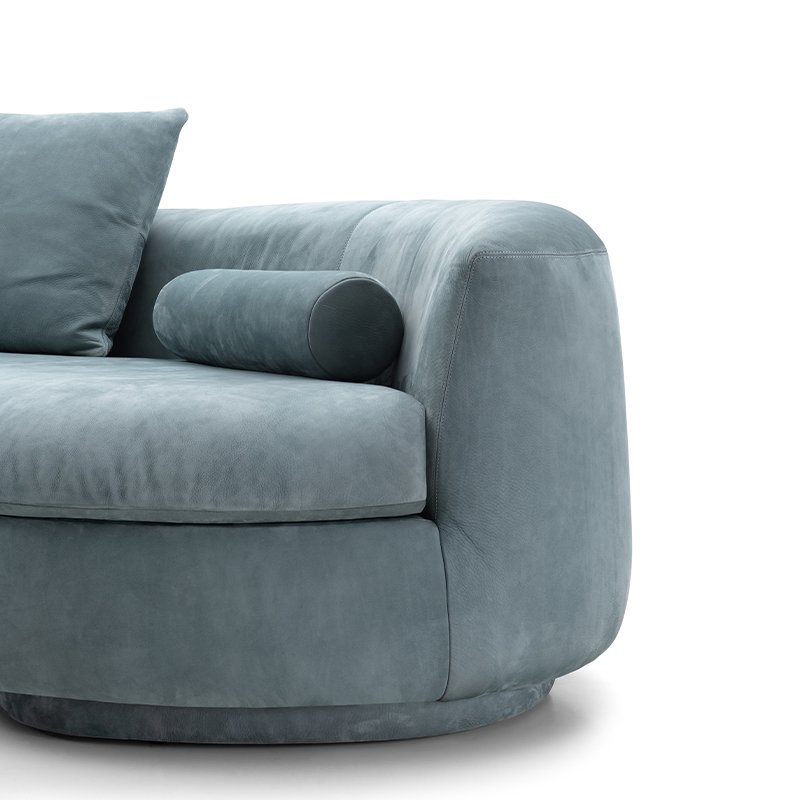 Luxury Modern Living Room Home Furniture Villa Unique Shape Couch Italian Minimalist Custom Color Set Matte Fabric Sofa
