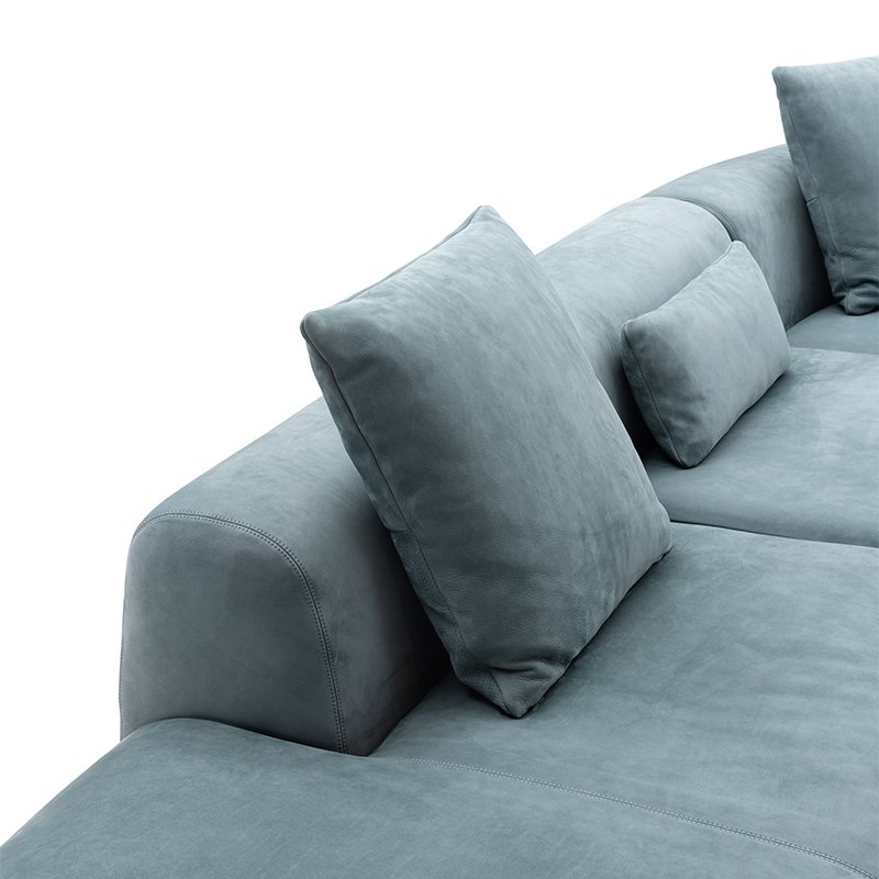 Luxury Modern Living Room Home Furniture Villa Unique Shape Couch Italian Minimalist Custom Color Set Matte Fabric Sofa