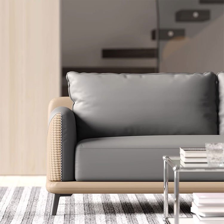Liyu Italian Style Solid Wood Frame Sofas Set Furniture Office Furniture Luxurious Office Sofa