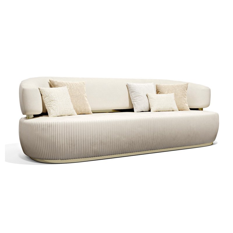 Italian Luxury Cloth Sofa Postmodern Designer Furniture Customized Large Villa Living Room Sofa Combination