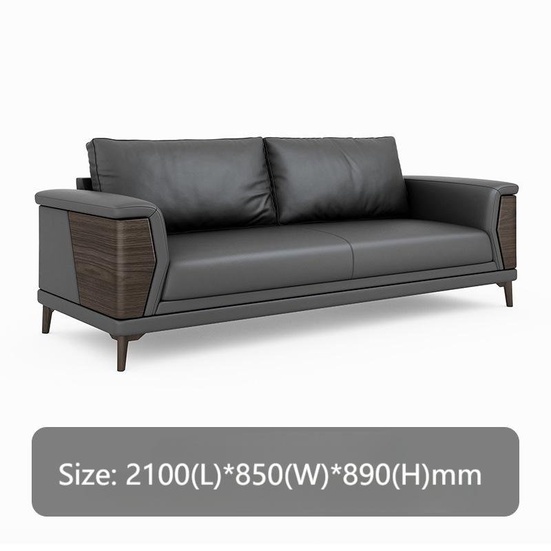 Luxury Leather Office Sofa Set Furniture Simple Design Living Room Sectional Sofa Modular Office Room Waiting Couches