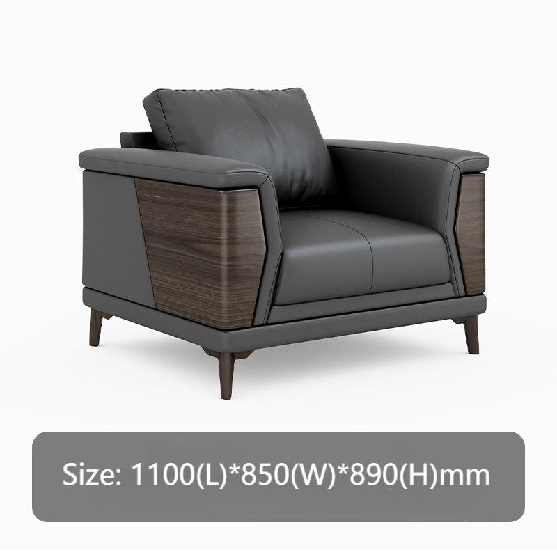 Luxury Leather Office Sofa Set Furniture Simple Design Living Room Sectional Sofa Modular Office Room Waiting Couches
