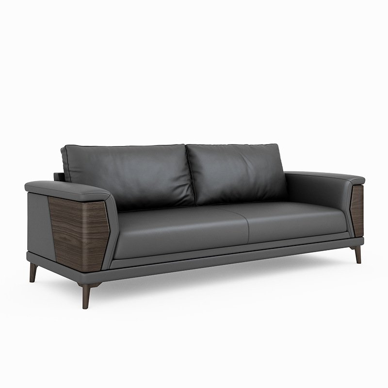Luxury Leather Office Sofa Set Furniture Simple Design Living Room Sectional Sofa Modular Office Room Waiting Couches