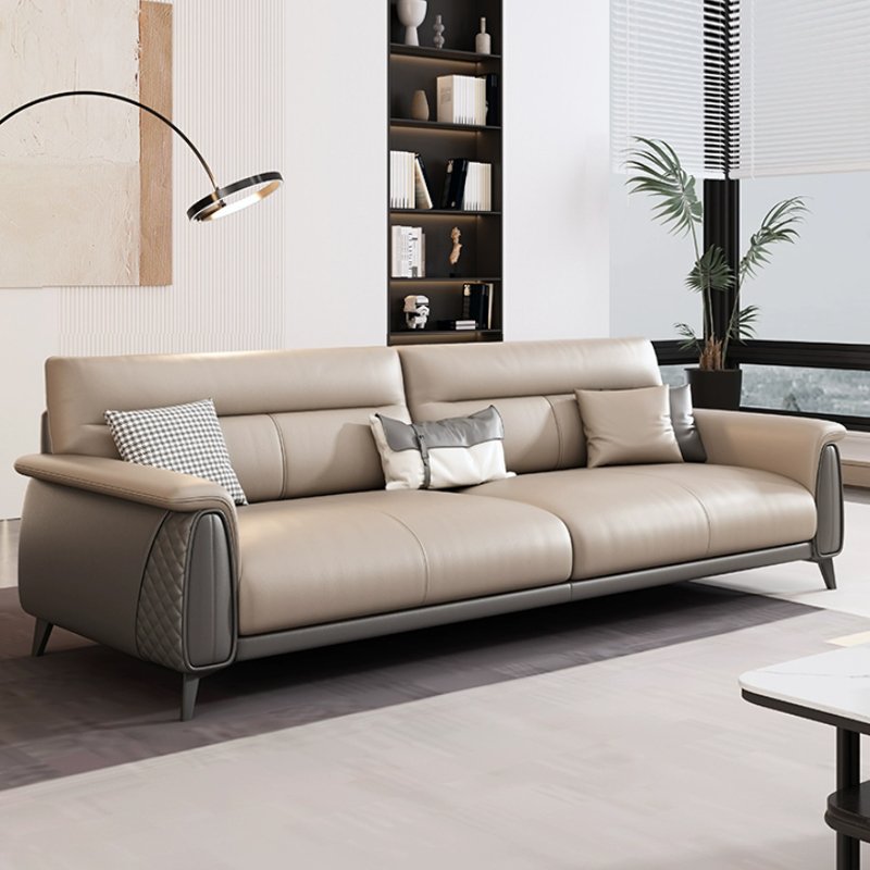 Modern Nordic Luxury Leather Office Sofa Commercial Room Reception Lounge Sectional Set for Living Room or Hall
