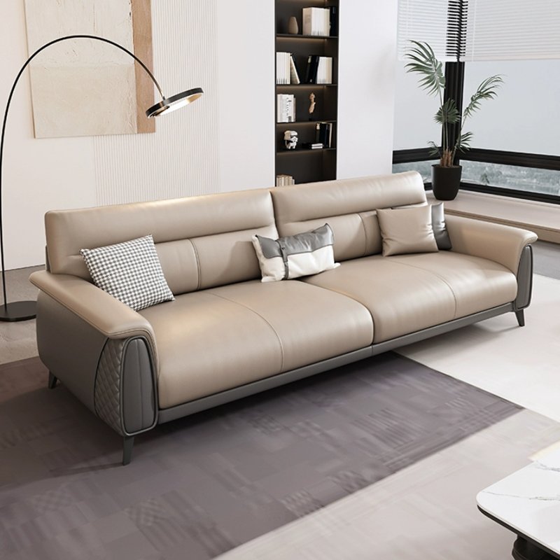 Modern Nordic Luxury Leather Office Sofa Commercial Room Reception Lounge Sectional Set for Living Room or Hall