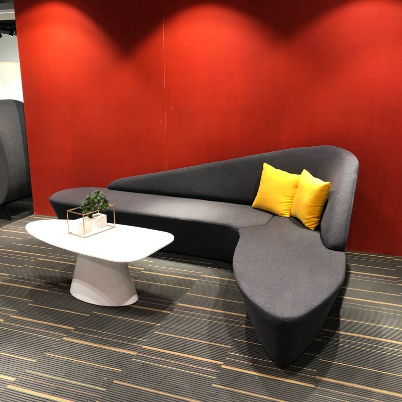 Modern Nordic Corner Lobby Lounge Couch Furniture Reception Seating Waiting Room Executive Office Sofa