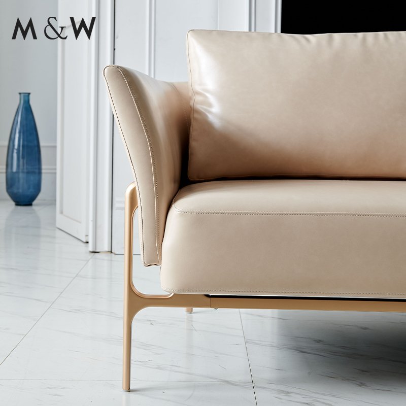 M&W Comfortable Office Luxury design Furniture 2 seats waiting modern office sofa
