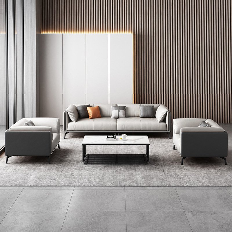 Modern design elegant white leisure sofa office fabric sofa