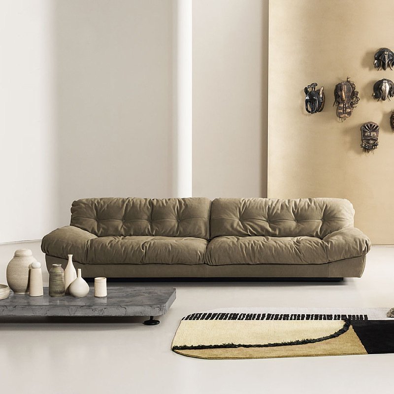 Italian Design Milano Sofa Couch Feather Sectional Divano Living Room Sofas
