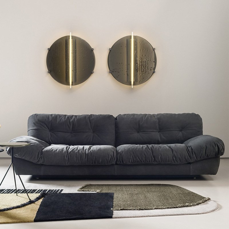 Italian Design Milano Sofa Couch Feather Sectional Divano Living Room Sofas