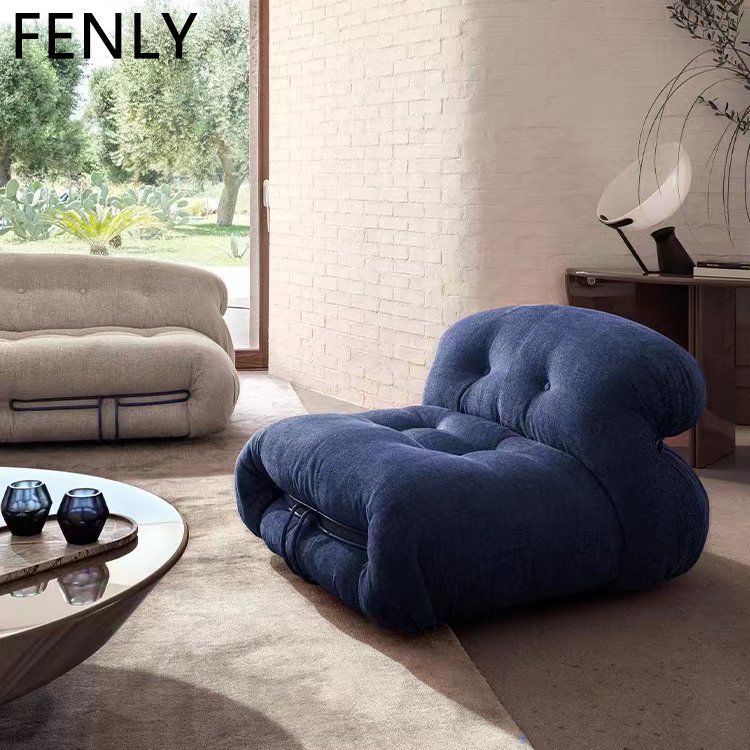 Modern Luxury 3-Seater White Fabric Sofa Set Elegant Italian Design Minimalist Style Home Furniture Living Room Wood Sectional