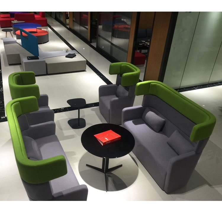 Two seater high back leisure sofa for office area commercial use