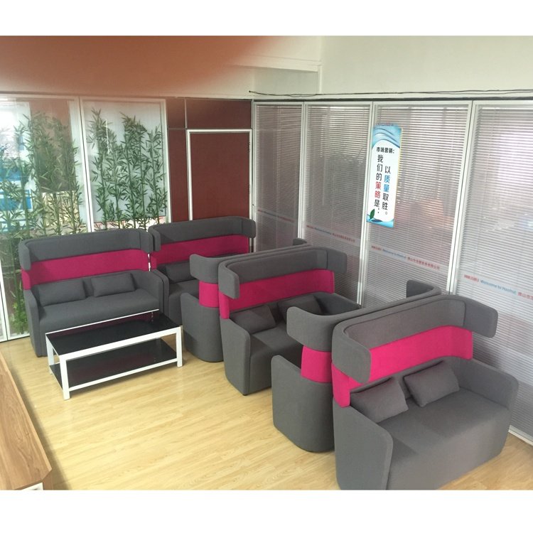 Two seater high back leisure sofa for office area commercial use