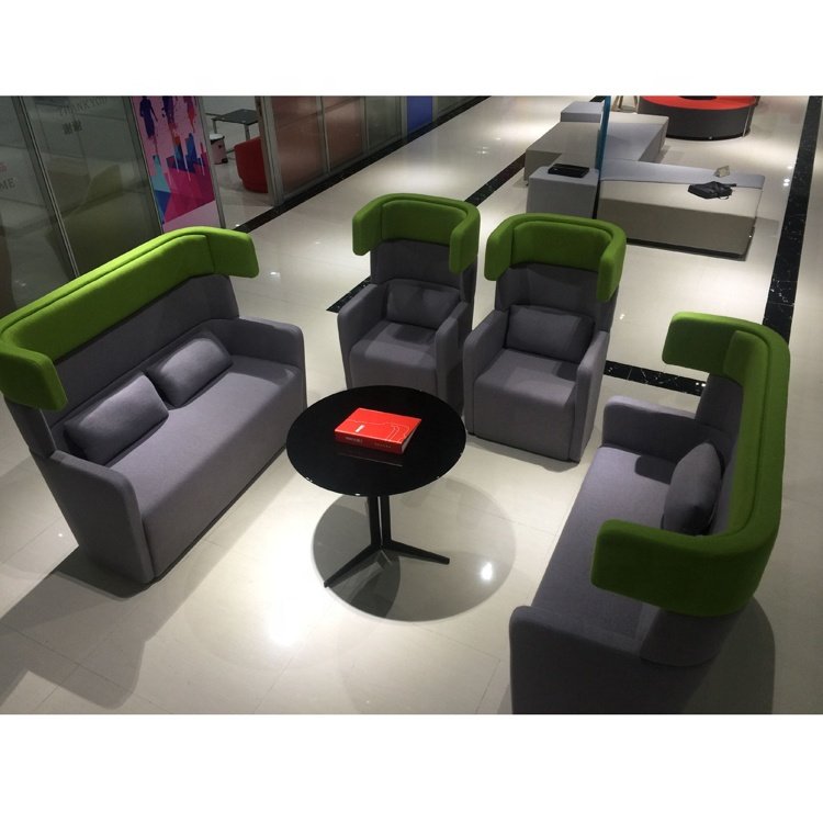 Two seater high back leisure sofa for office area commercial use