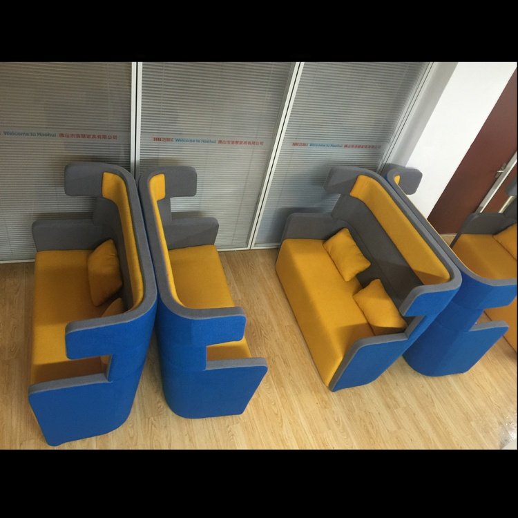 Two seater high back leisure sofa for office area commercial use