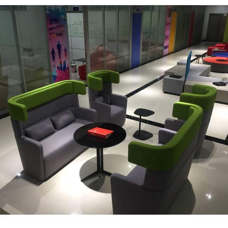 Two seater high back leisure sofa for office area commercial use