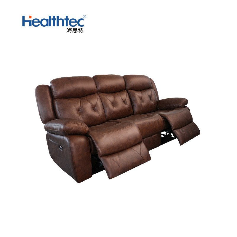 Old Style Leather Sofa Set Classical Design Unique Recliner Sofas for Italy Living Room