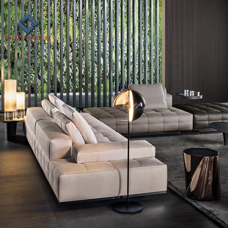 Luxury full grain leather coushes and sofa set for home living room new design