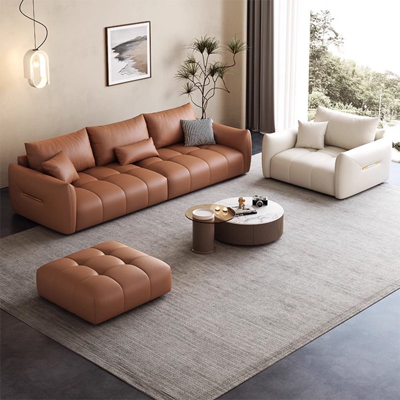 Wholesale customized color L shaped sofa set furniture modern leather couch living room sofas