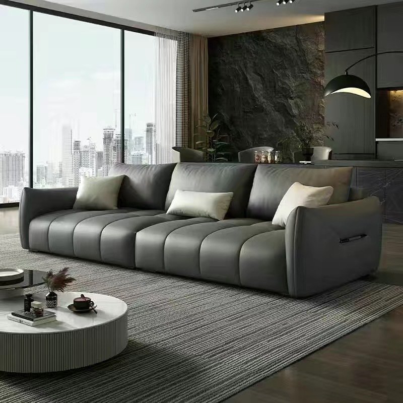Wholesale customized color L shaped sofa set furniture modern leather couch living room sofas