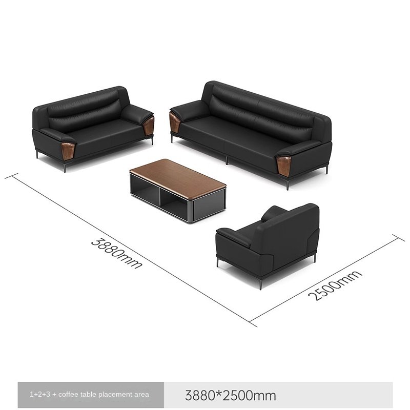 Customize Executive Business Public Seating Office Furniture Couch Manager Office Sofa