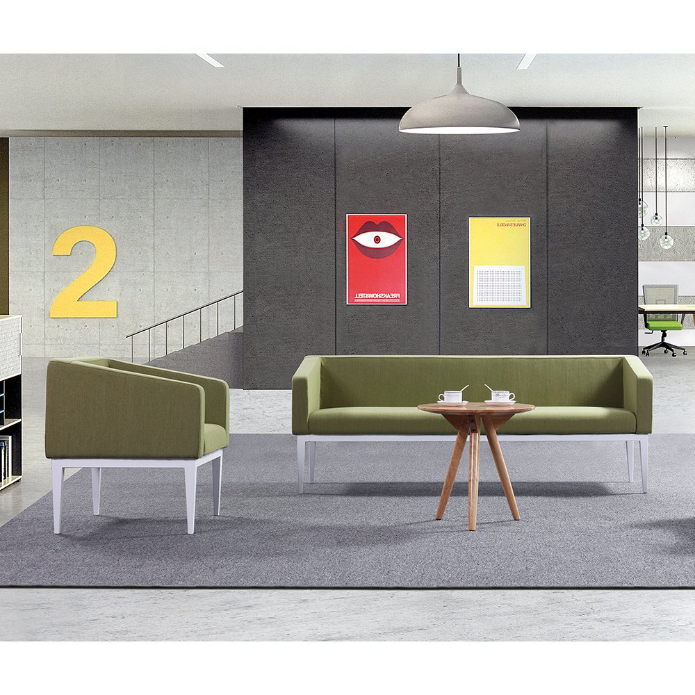 Modern design office furniture living room conference room leisure sofa set business fabric sofa
