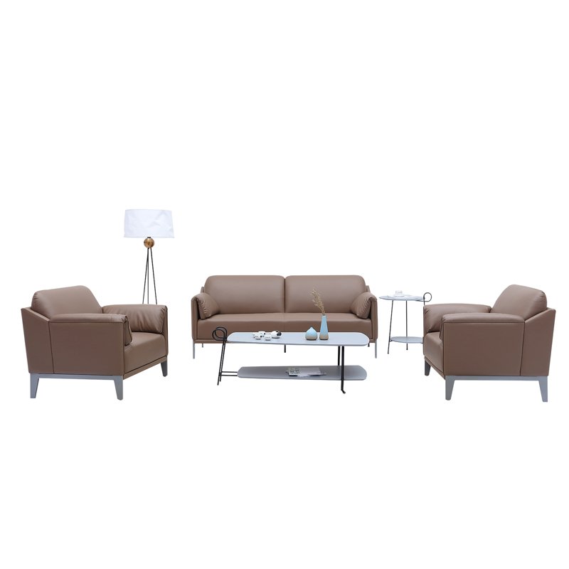 guangzhou high quality modern new design european style office furniture hotel sectional leather sofa