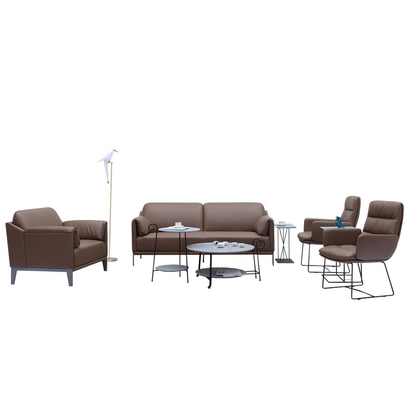 guangzhou high quality modern new design european style office furniture hotel sectional leather sofa