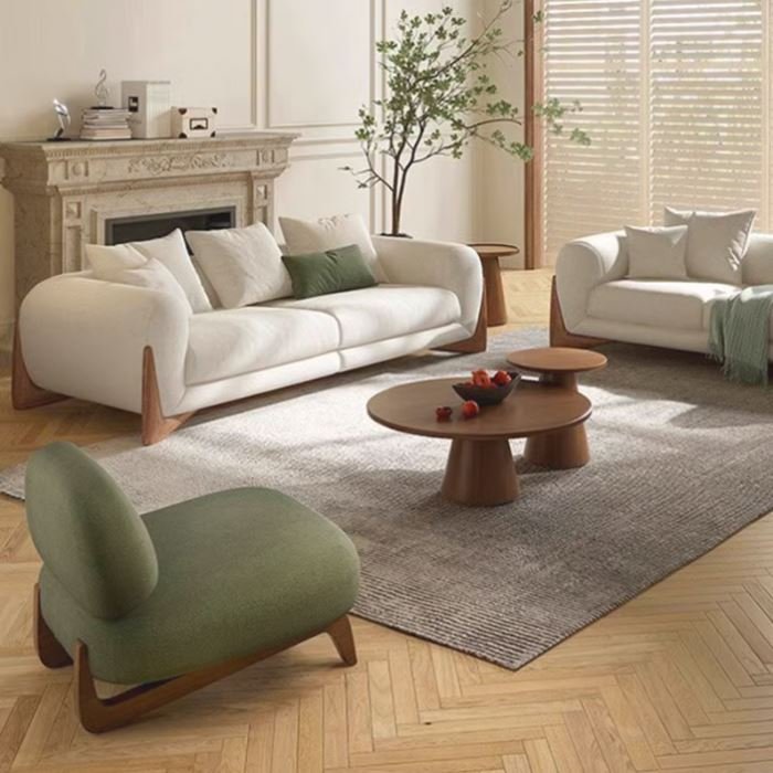 Nordic Living Room Fabric Sofa Modern Creative Cashmere Sofa Combination