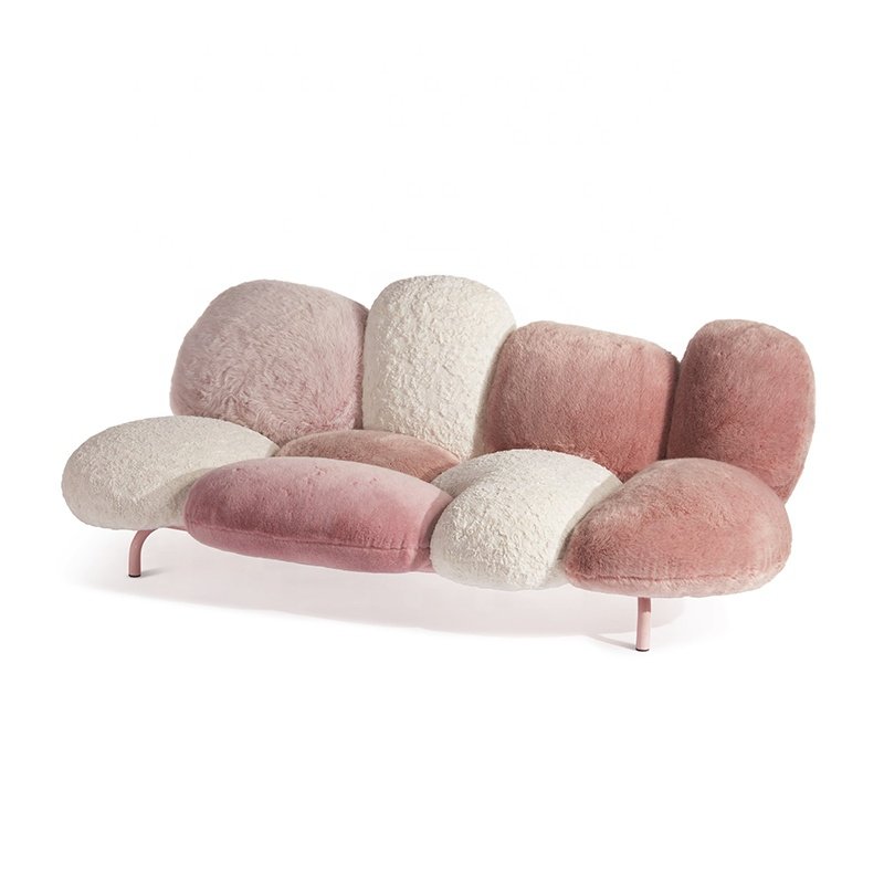 MEIJIA Hot Sale Product European Style Different Color Plush Fabric Sectional Sofa Living Room Relax Home Sofas