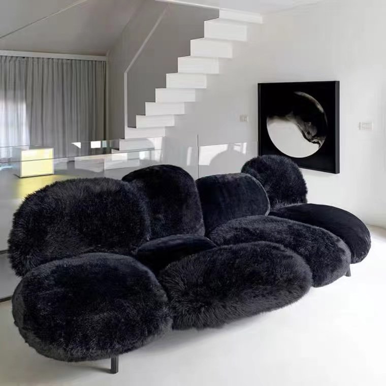 MEIJIA Hot Sale Product European Style Different Color Plush Fabric Sectional Sofa Living Room Relax Home Sofas