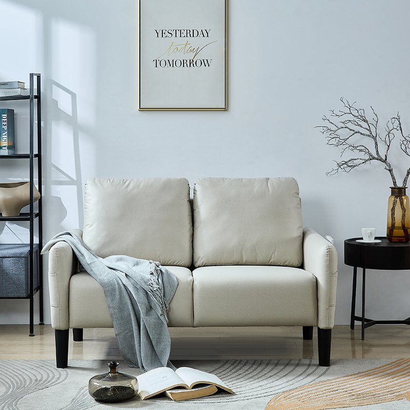 Nordic style 2 Seater sofa Modern Living Room bedroom Apartment Office sofa Customizable fabric sofa