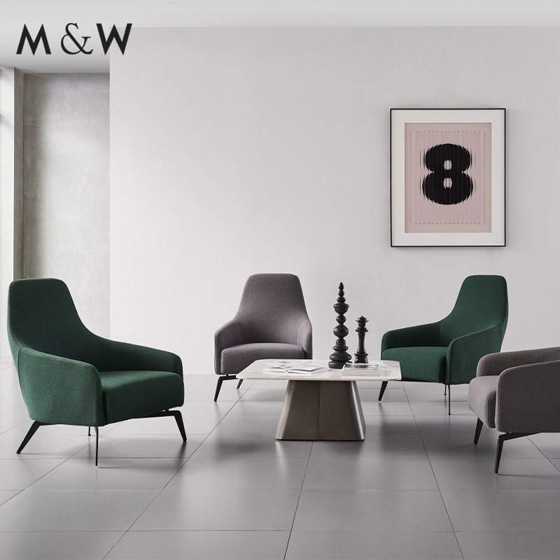 M&W Modular Office Sofas Set Fabrics Office Waiting Sofa
