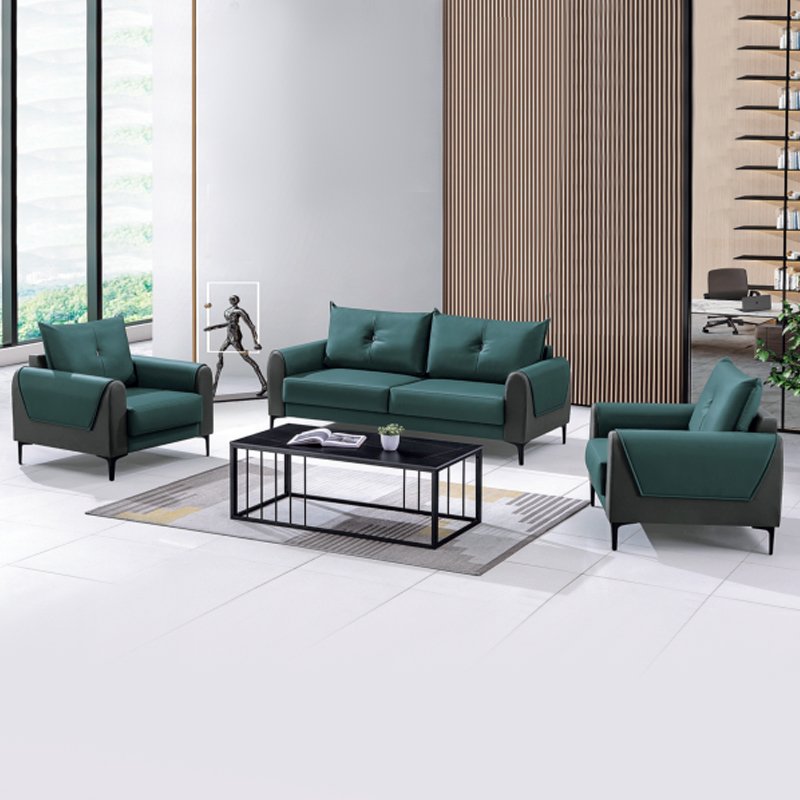 Modern modular PU leather sofa convertible and expandable, office furniture office sofa for hotel, school or hospital