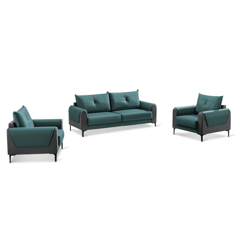 Modern modular PU leather sofa convertible and expandable, office furniture office sofa for hotel, school or hospital