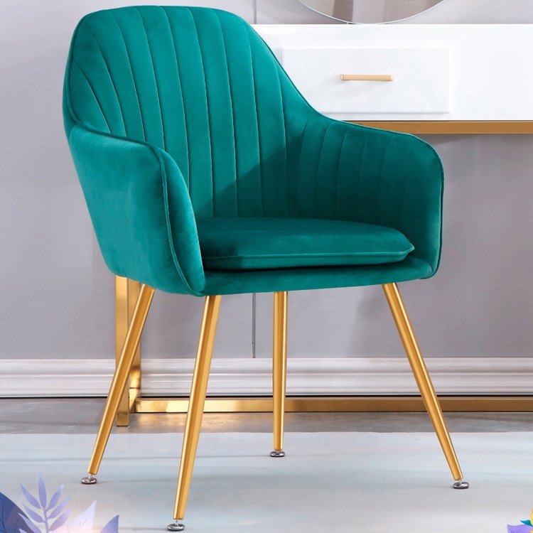 Restaurant Chair Wholesale Pink Nordic Luxury Gold Metal Modern Cheap Velvet Sofa Dining Rooms Hotel Furniture Chairs Restaurant