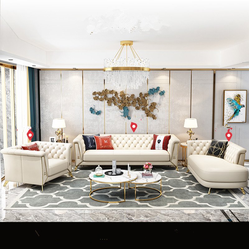 Foshan Xin yu furniture American home furniture living room furniture luxury sofa set