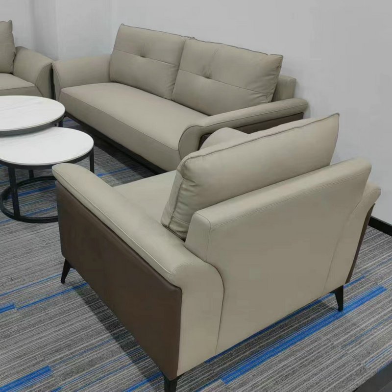 Modern Simple Commercial Reception Waiting Couches Leather Office Sofa Home Living Room Combination Sofa Set