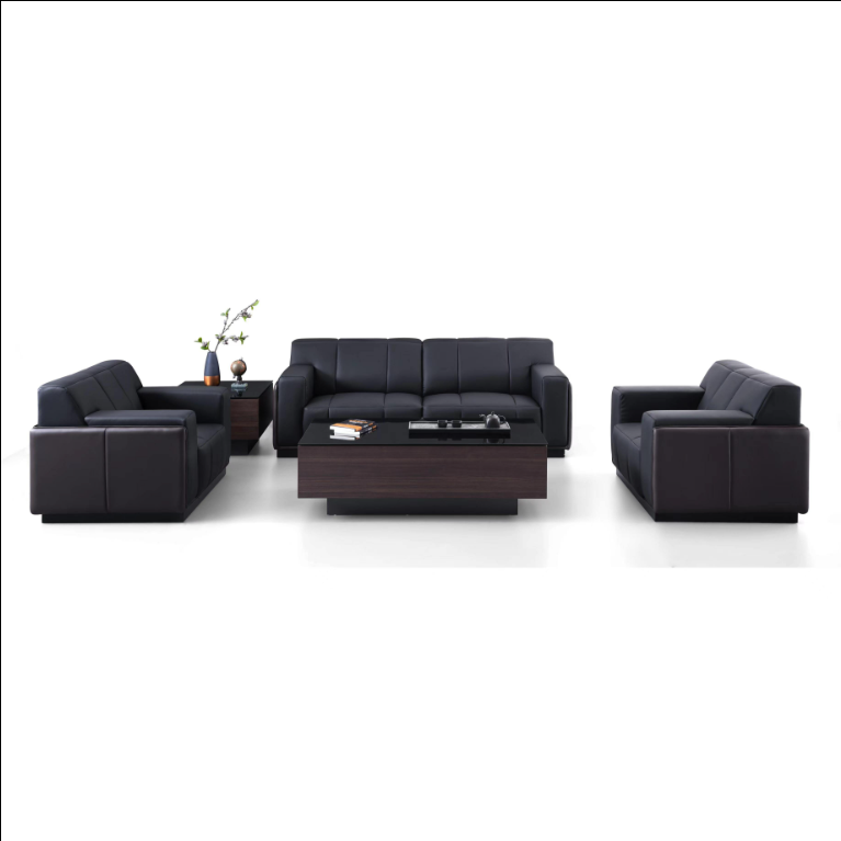 modern office sofa leather reception seats living room office couch
